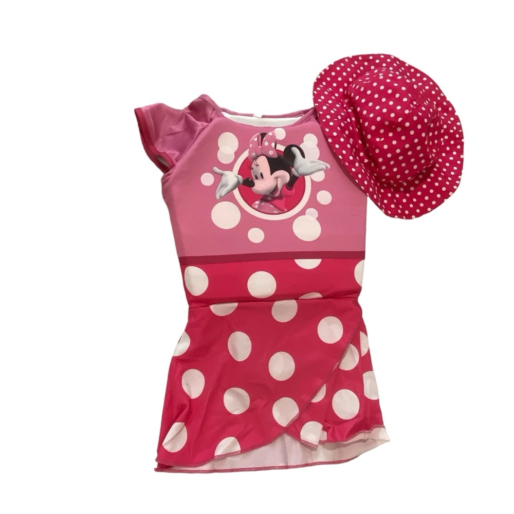 Girls | 2-3T | Swimways | Minnie Mouse Bikini Skirt Floatation Swim Suit